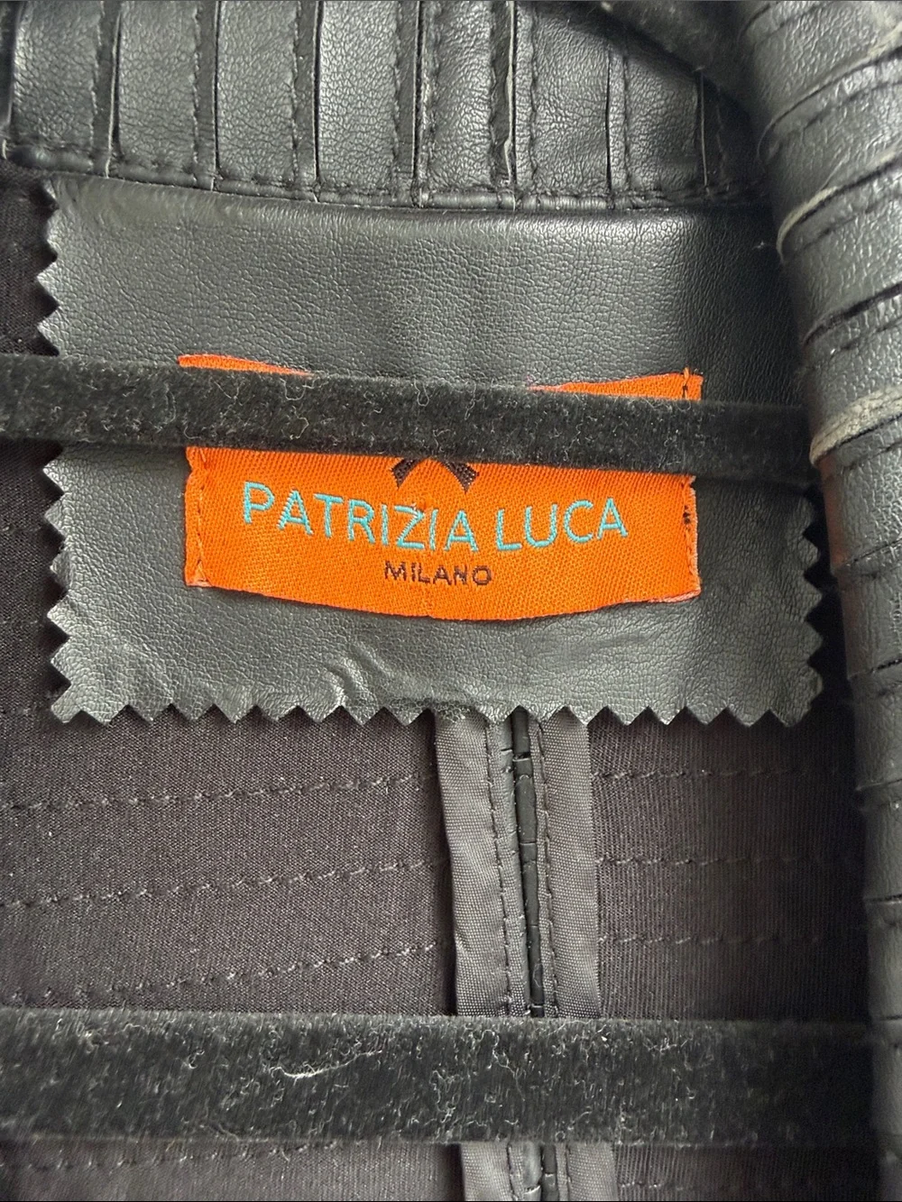 Patrizia Luca Faux Leather Jacket